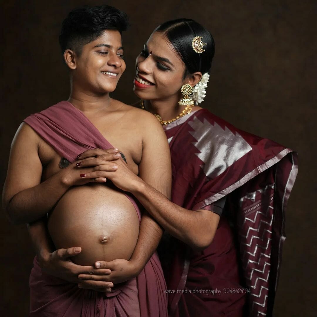 Pareja trans en la India hace historia al esperar su primer hijo