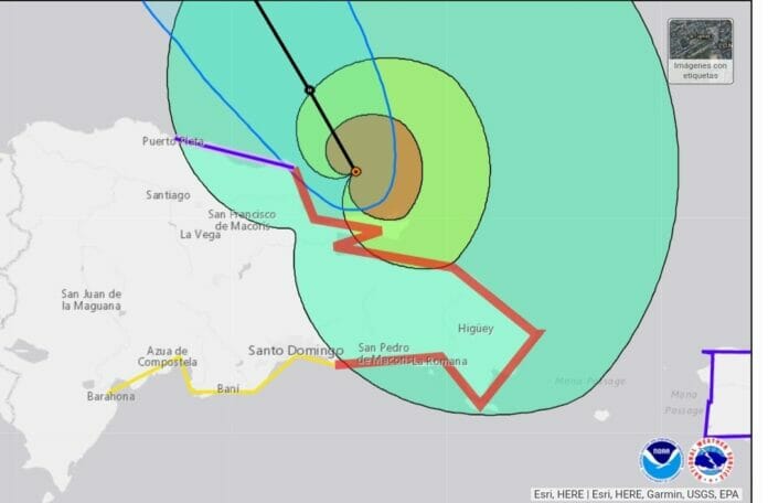 Huracán Fiona saldría de RD al final de esta tarde