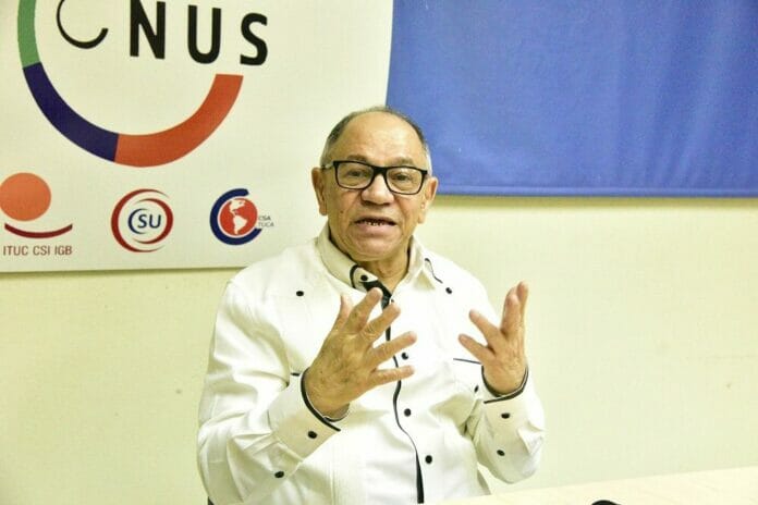 Rafael (Pepe) Abreu, presidente de la Confederación de Unidad Sindical (CNUS)