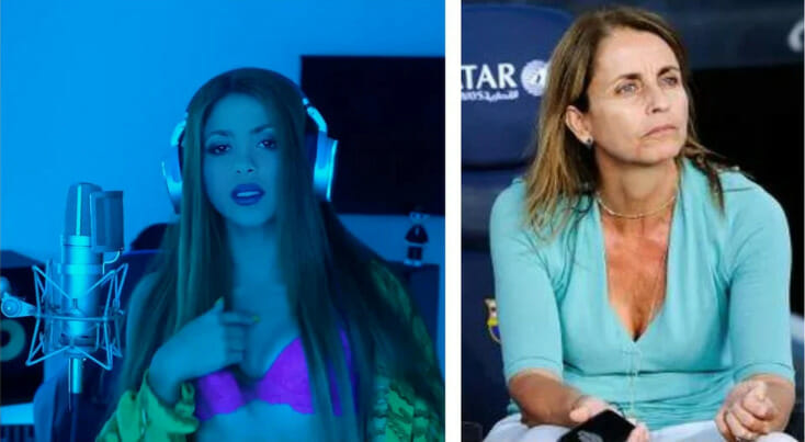 Shakira y Montserrat Bernabéu, madre de Gerard Piqué