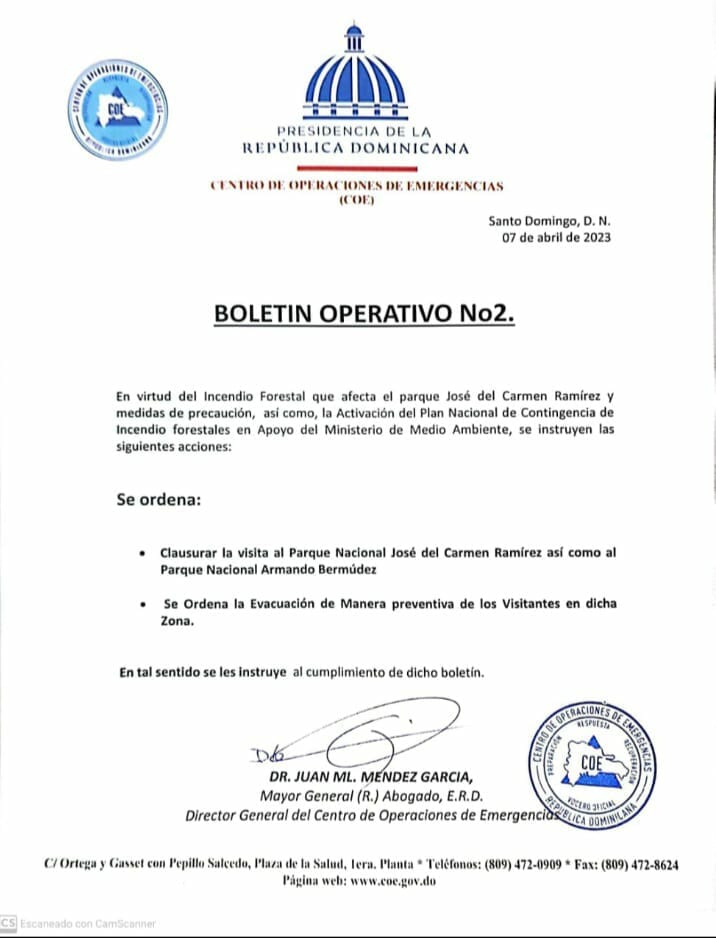 Evacuan y clausuran parques nacionales por incendios forestales 