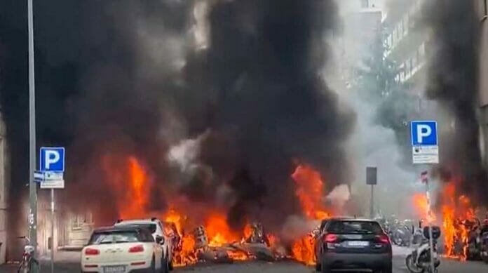 Explosión en Milán deja al menos 4 heridos