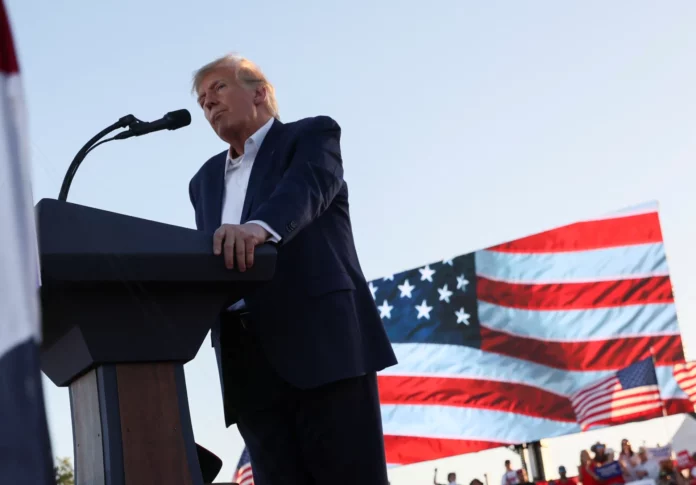 Trump convierte su imputación en un acto de campaña electoral