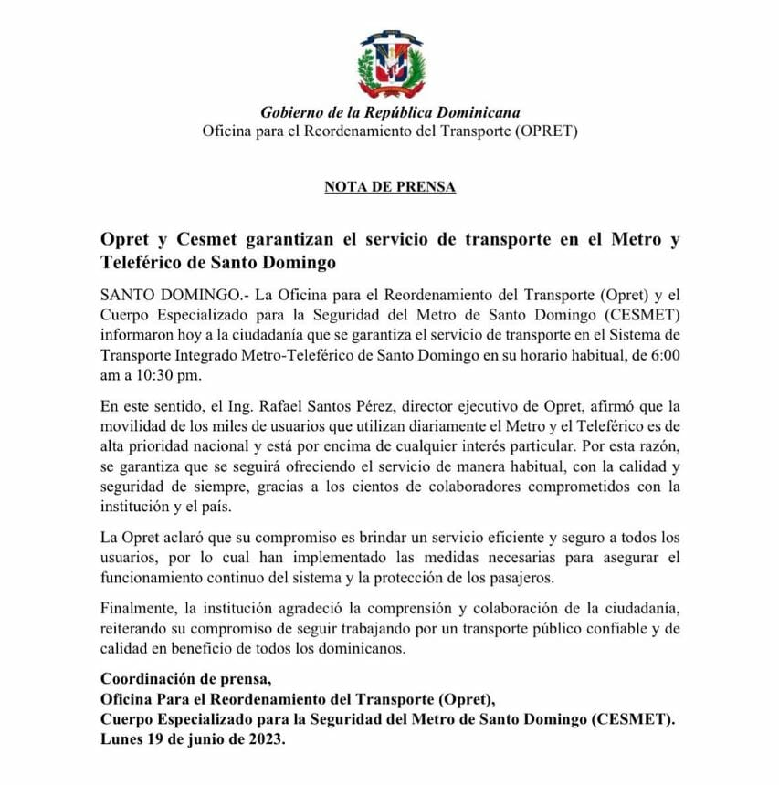 Indicó que dentro de la violación del acuerdo están la conformación de una asociación, pero que alegadamente la Opret boicoteó las elecciones y hasta se llevaron las urnas.Gary Alexander Hidalgo, otro participante en la rueda de prensa junto al abogado Sergio Maldonado, indicó que la Opret ha preparado algunos operadores que todavía no están capacitados para conducir los trenes.