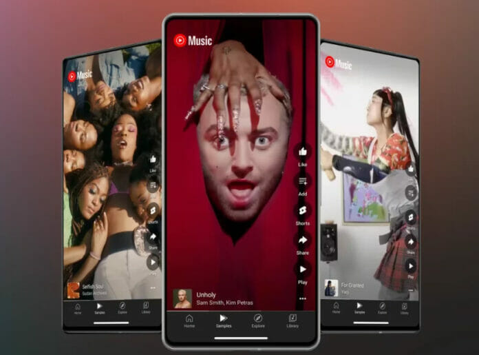 YouTube Music lanza “Samples” para ver videos verticales