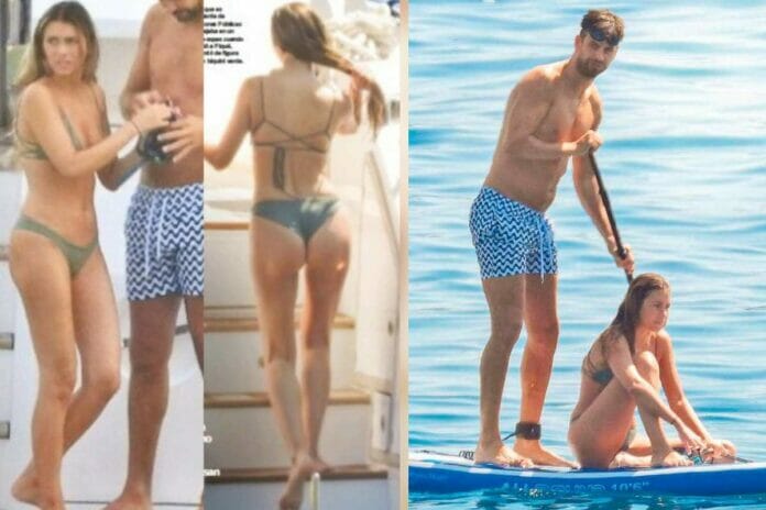 Clara Chía captada en bikini durante sus vacaciones con Piqué en Croacia