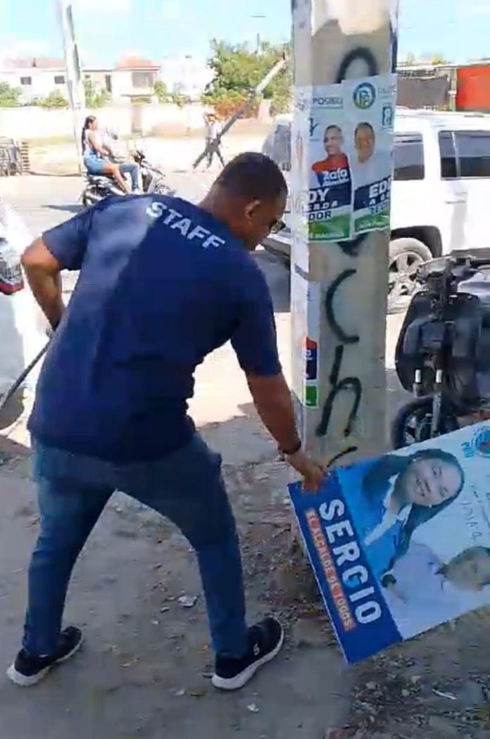 Provocación: Denuncian alcaldía de SPM retira publicidad de candidato de ''Alianza Rescate RD''