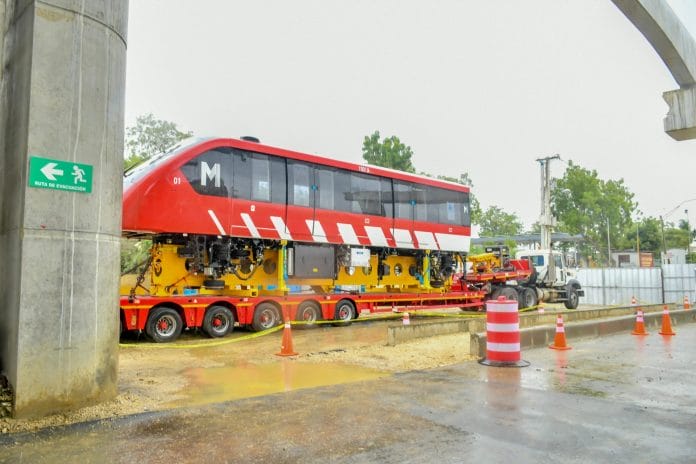 Continúan trabajos en estación central de Monorriel de Santiago; se prevé concluyan para finales del primer trimestre del año