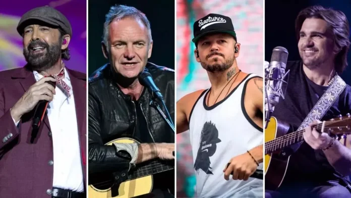 ¡Imperdible! Juan Luis, Sting, Juanes y Residente juntos en el Festival Capitalia