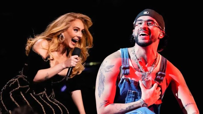 Adele confesó que “ama” a Bad Bunny durante su residencia en Las Vegas