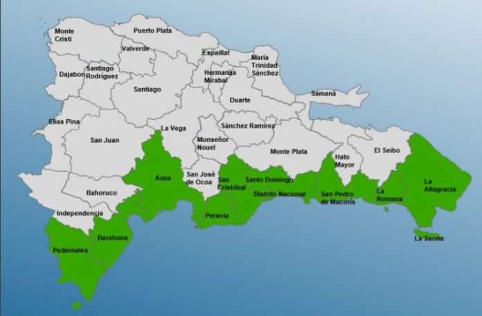 COE coloca 10 provincias en alerta verde ante posible paso del Huracán Beryl