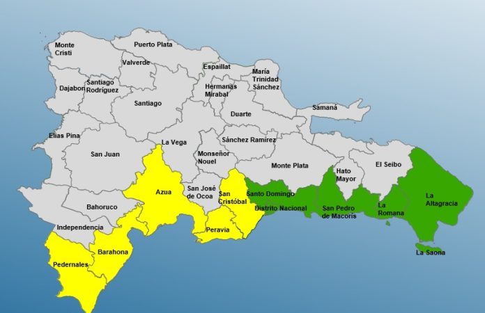 COE incrementa las alertas cinco provincias en amarilla y cinco en verde