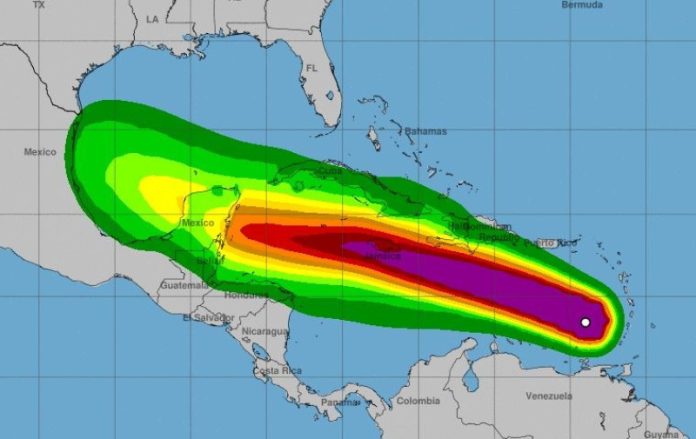 COE Informa sobre situación actual del huracán Beryl; Barahona y Pedernales en alerta roja