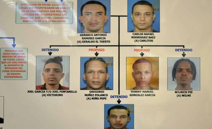 Agentes policiales abatieron dos presuntos implicados en asalto a entidad bancaria en Santiago