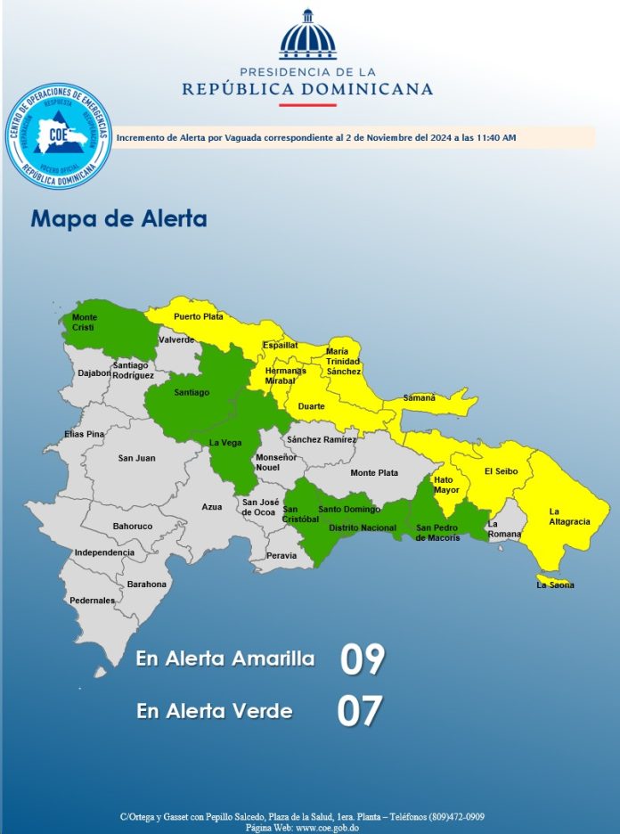 Amplían y mantienen aviso meteorológico para 16 provincias