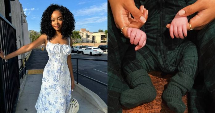 La actriz Skai Jackson le dio la bienvenida a su primer hijo
