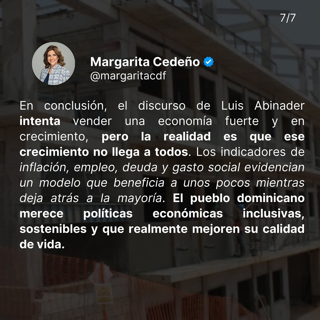 Mi opinion sobre el discurso de Luis Abinader. 6
