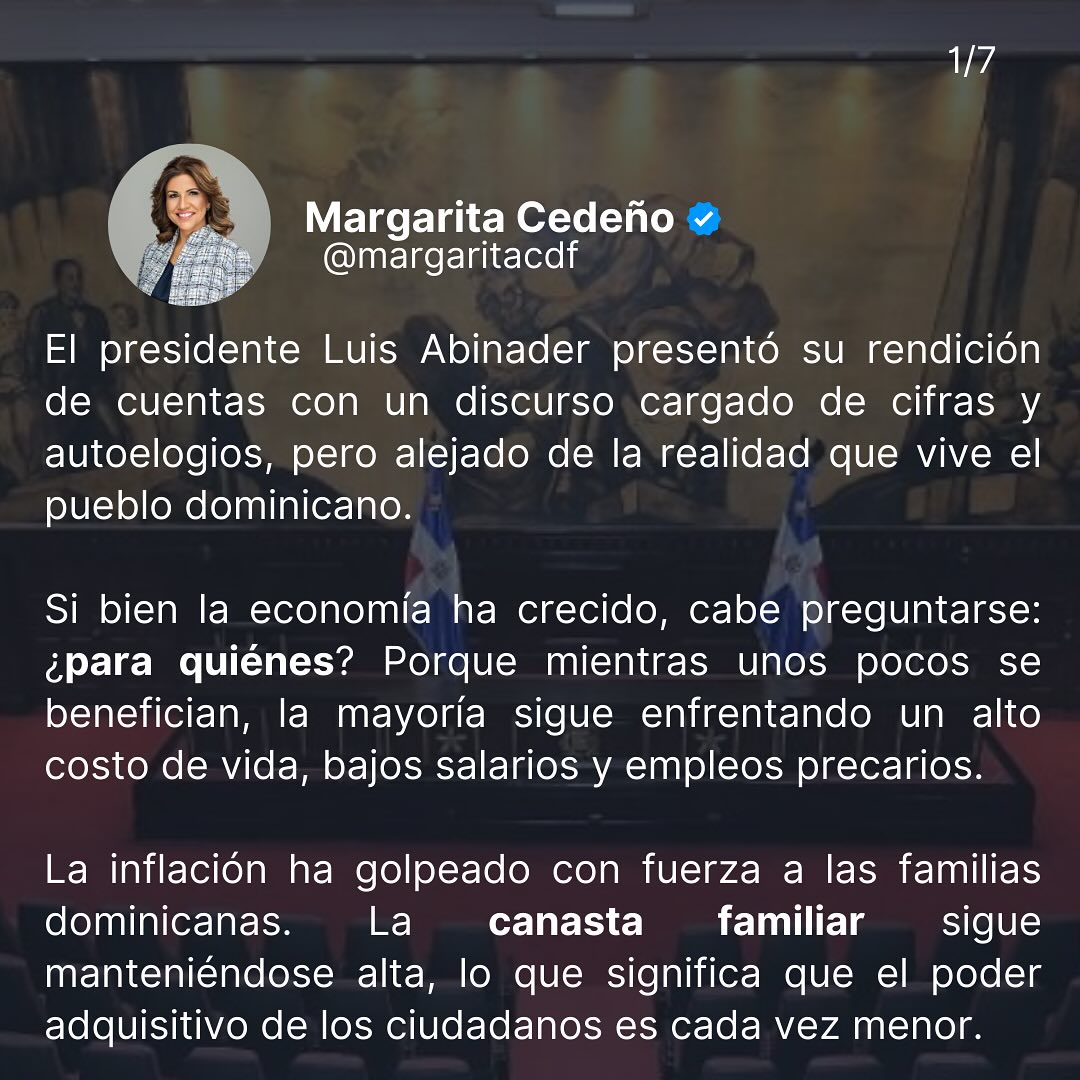 Mi opinion sobre el discurso de Luis Abinader