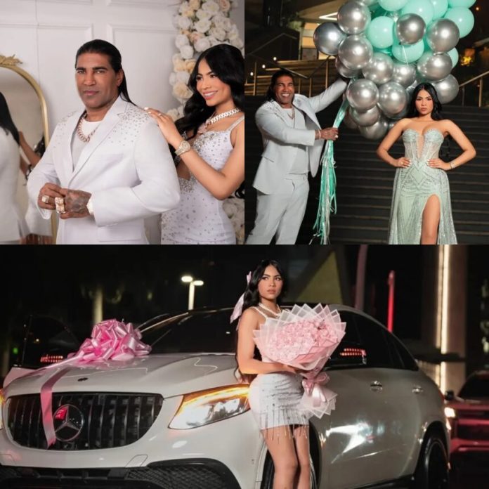 “Love you, flaca celosita”: el mensaje de Omega al entregar un Mercedes a su pareja