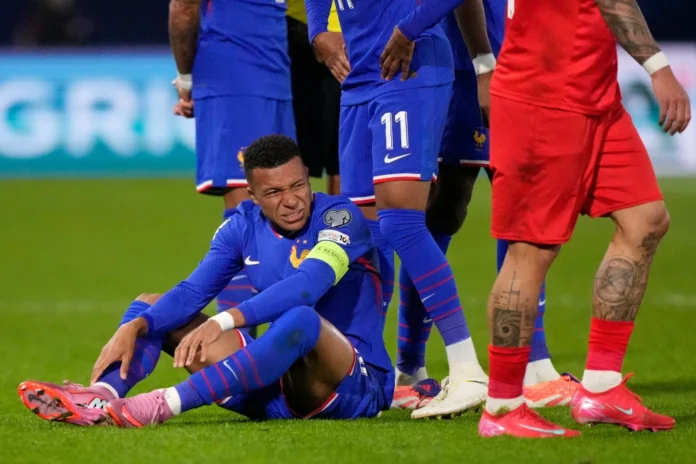 Mbappé se perderá duelo de eliminatoria contra Islandia por lesión en el tobillo