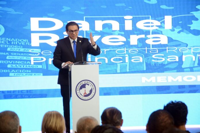 Senador Daniel Rivera destaca avances en infraestructura, educación y servicios durante rendición de cuentas 2024-2025