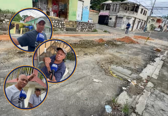 Comunitarios de Pueblo Nuevo en San Cristóbal reclaman a INAPA concluir trabajos