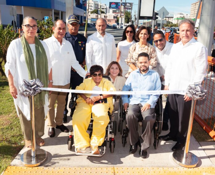 APAP y ADN rehabilitan 22 intersecciones inclusivas en la 27 de Febrero y zonas aledañas