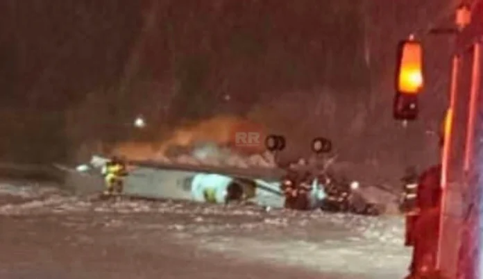 Avión con ocho personas se estrella en plena tormenta de nieve en EE. UU.