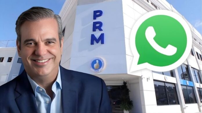 Abinader invita a seguir canal oficial del PRM en WhatsApp