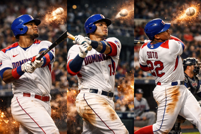 ¡PALO Y PALO! Junior Caminero, Manny Machado y Juan Soto hacen vibrar el Quisqueya ante Detroit