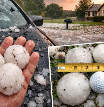 Como pelotas de golf: brutal tormenta de nieve sorprende a residentes Como pelotas de golf: brutal tormenta de nieve sorprende a residentes