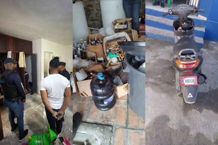 El detenido fue identificado como Alberto Lima García, quien residía en la vivienda intervenida, ubicada en la calle Central esquina avenida del Este.