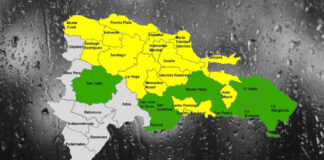 ¡Atención país! COE declara alerta amarilla en 15 provincias y el Distrito Nacional En alerta verde: Monte Plata, Peravia, San Pedro de Macorís, San Juan, La Altagracia, San José de Ocoa, San Cristóbal, El Seibo, La Romana.