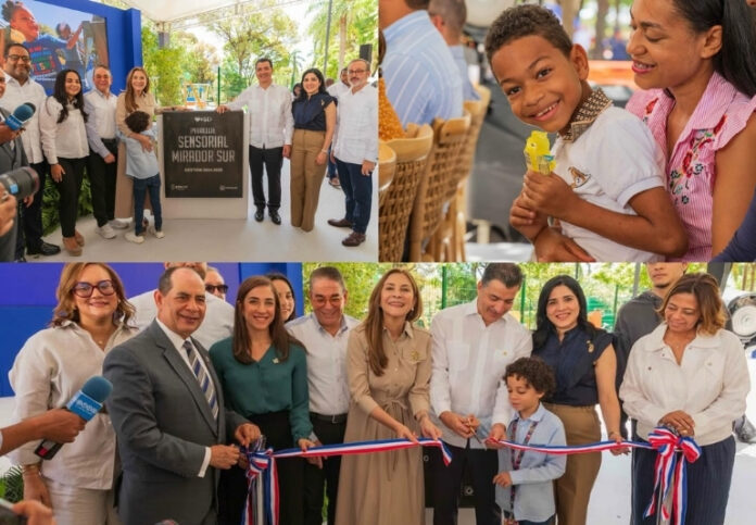 Alcaldía del Distrito Nacional inaugura parque sensorial inclusivo en el Mirador Sur