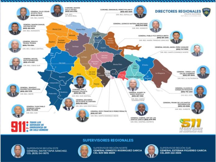 Policía Nacional publica mapa interactivo para contactar directores regionales por Semana Santa 2026