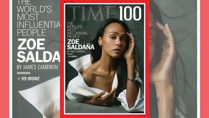Zoé Saldaña entra en la lista Time 100 y reafirma su impacto en el cine global