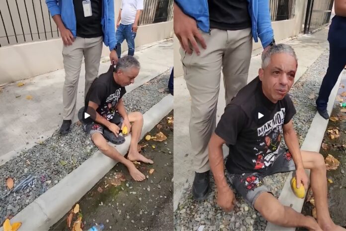 Según su versión, fue agredido después de recoger entre cinco y seis frutas de una mata que, según afirma, se encuentra en terrenos vinculados al Palacio de Justicia de la localidad.