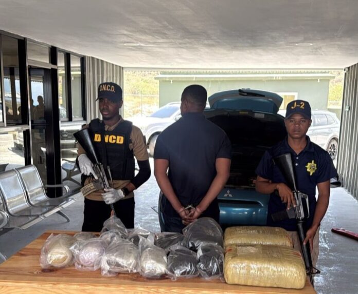 DNCD incauta 37 libras de marihuana ocultas en vehículo en Barahona