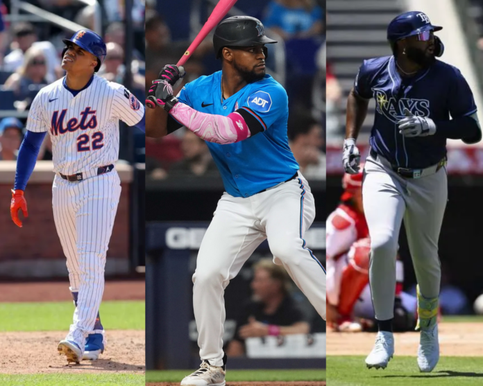 Líderes ofensivos dominicanos MLB 2026: Soto, Caminero y Otto López destacan