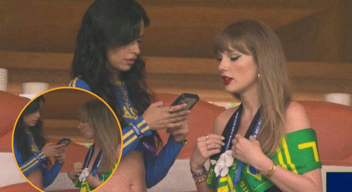Fotomontaje genera confusión sobre supuesta presencia de Taylor Swift en partido entre Brasil y Escocia
