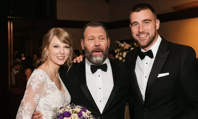 Travis Kelce reacciona a una imagen creada con IA sobre su boda con Taylor Swift
