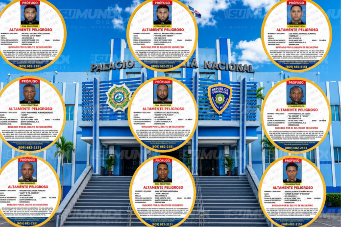 Policía Nacional activa búsqueda de ocho prófugos vinculados a distintos casos de rapto