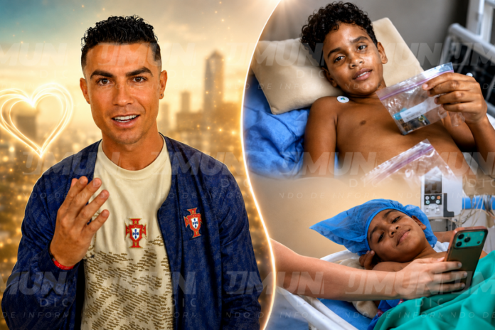 Cristiano Ronaldo cumple el sueño de un niño venezolano afectado por el terremoto