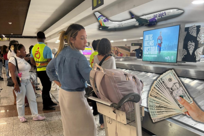 Pasajera denuncia cobro de US$70 por equipaje de mano en vuelo de Arajet desde Puerto Rico hacia RD