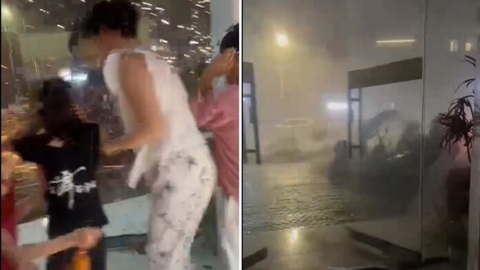 Momentos de pánico durante un potente tornado que azotó el centro de China
