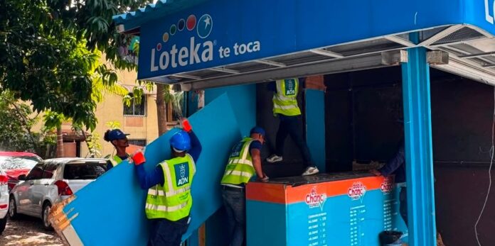 ADN elimina bancas de lotería que ocupaban espacios públicos en la Jiménez Moya