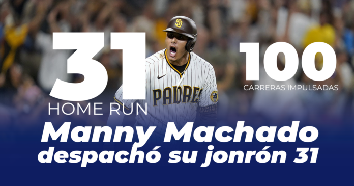 Manny Machado despachó su jonrón 31