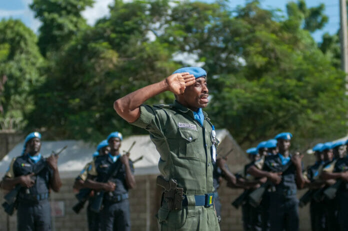Imagen de archivo de tropas de la Misión de la ONU Minustah en Puerto Príncipe (Haití)