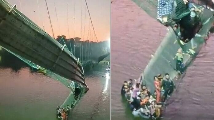 Decenas de muertos al ceder un puente colgante en la India