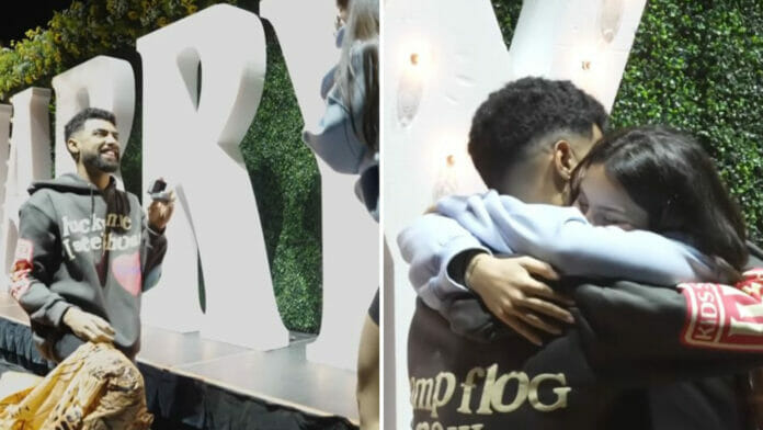 Jay Wheeler le propone matrimonio a su novia en el Coliseo de Puerto Rico